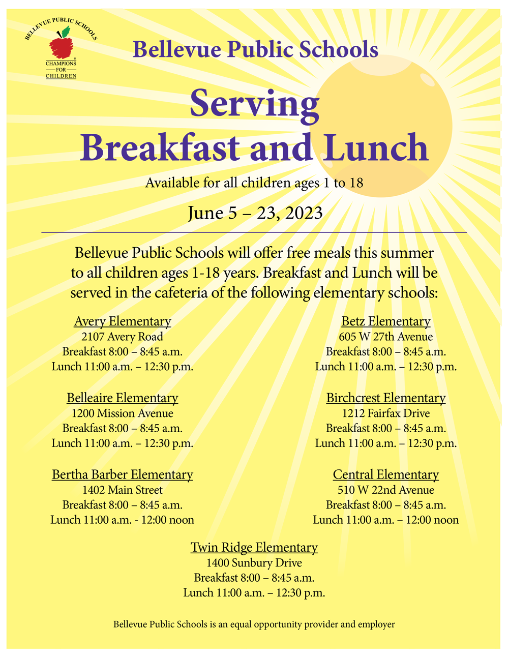 Bellevue Public Schools / Homepage